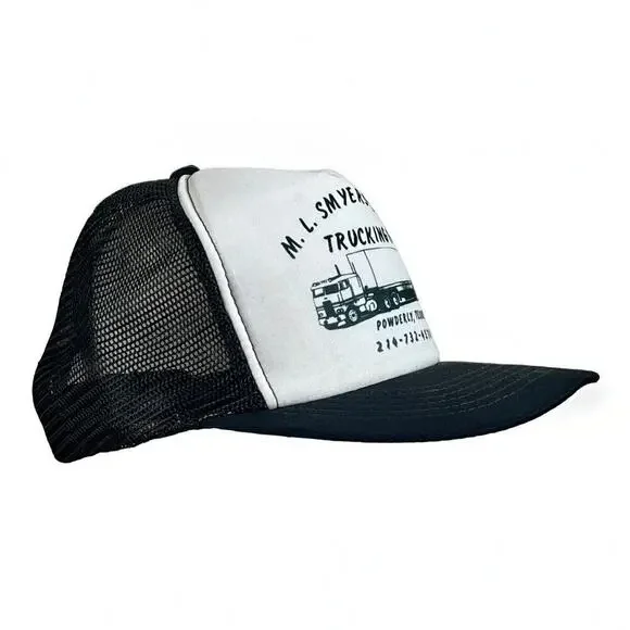 VTG Snapback Trucker Hat M L Smylers & Sons Trucking Company Powderly, Texas Cap - Picture 4 of 8